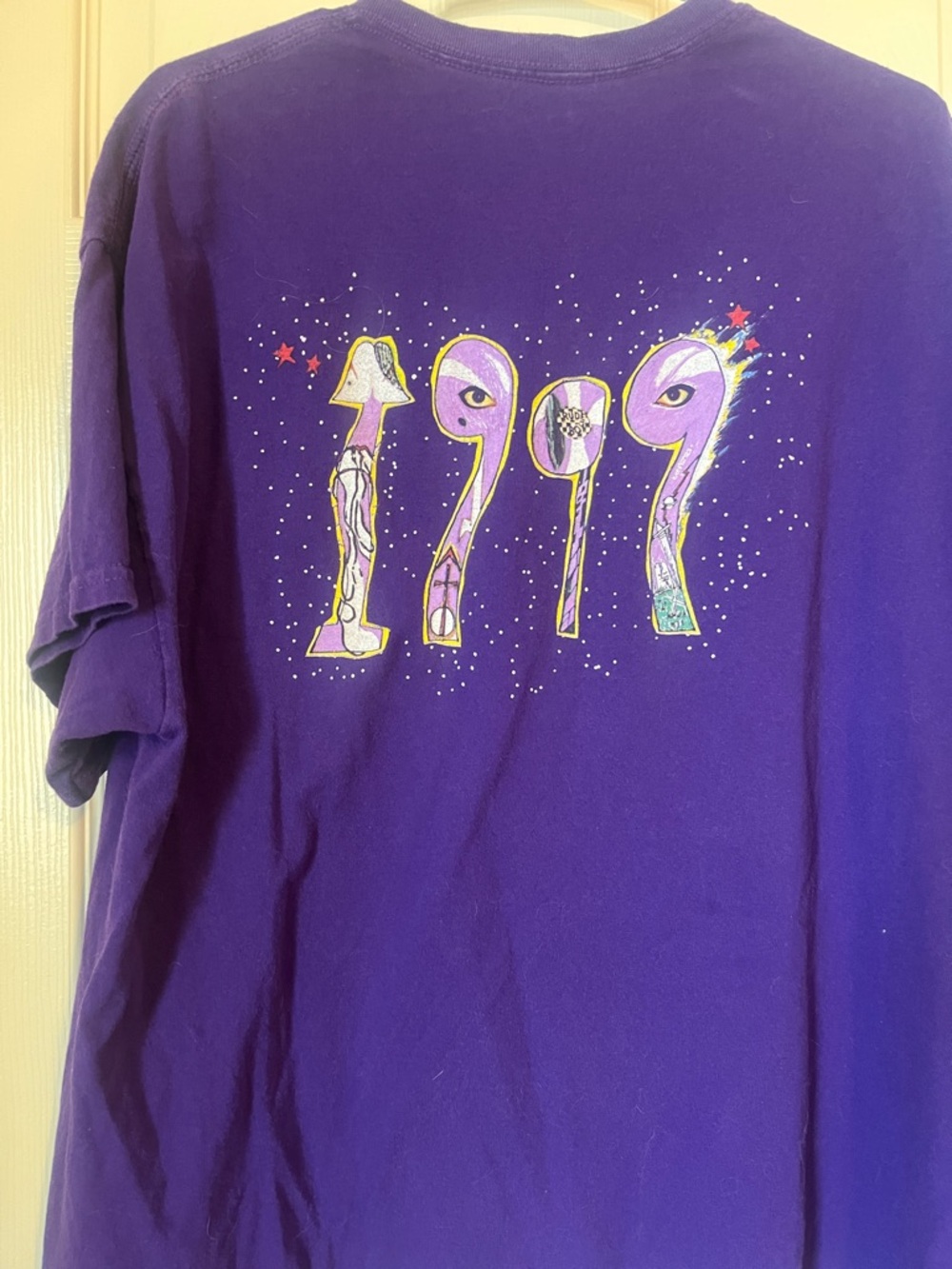 Prince Purple Short Sleeve Tee with Colorful Graphic - Picture 5 of 6